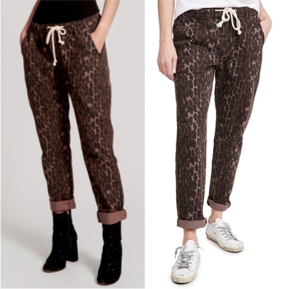 One Teaspoon Leopard Shabbies Drawstring Jeans Woman’s Medium